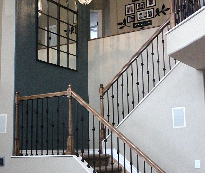 Boulder County Staircase and Fireplace
